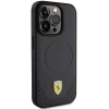 Чохол Ferrari Carbon Metal Logo для iPhone 15 Pro Black with MagSafe (FEHMP15LPTEK)
