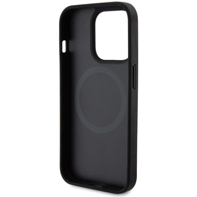Чохол Ferrari Carbon Metal Logo для iPhone 15 Pro Black with MagSafe (FEHMP15LPTEK)