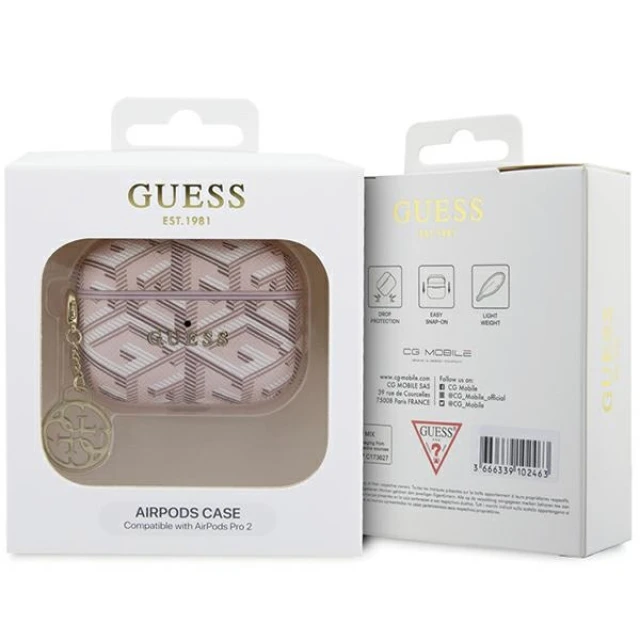 Чохол Guess GCube Charm для AirPods Pro 2 Pink (GUAP2PGCE4CP)