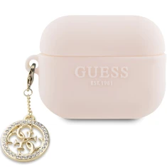 Чохол Guess 3D Rubber 4G Diamond Charm для AirPods Pro 2 Pink (GUAP23DSLGHDP)