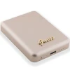 Портативний зарядний пристрій Guess Metal Script Logo 3000mAh 5W Gold with MagSafe (GUPBM3ALGSGD)