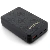Портативний зарядний пристрій Guess 4G Leather Metal Logo 10000mAh 18W Black (GUPB10DP4GEGK)
