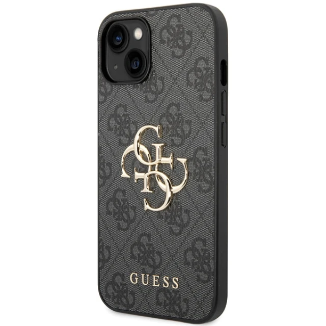 Чохол Guess 4G Big Metal Logo для iPhone 15 Grey (GUHCP15S4GMGGR)
