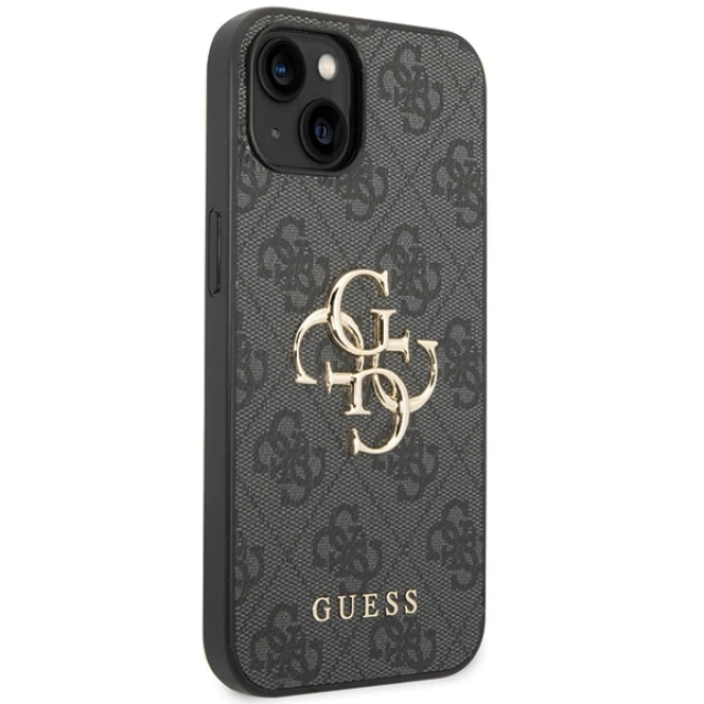 Чохол Guess 4G Big Metal Logo для iPhone 15 Grey (GUHCP15S4GMGGR)