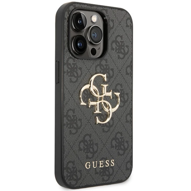 Чохол Guess 4G Big Metal Logo для iPhone 15 Pro Grey (GUHCP15L4GMGGR)
