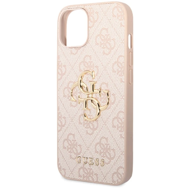 Чохол Guess 4G Big Metal Logo для iPhone 15 Plus Pink (GUHCP15M4GMGPI)