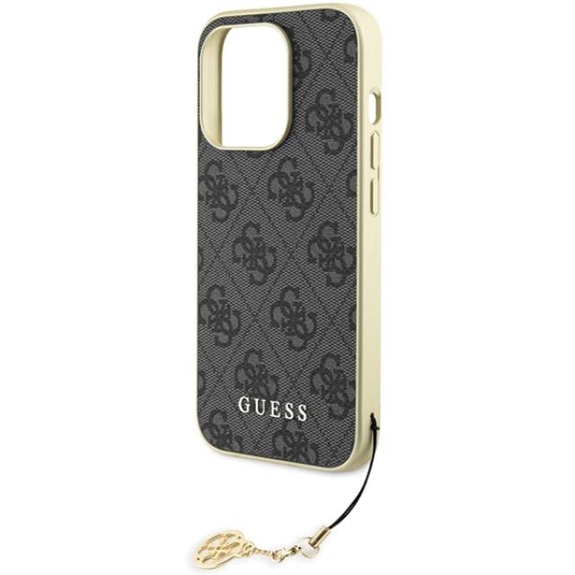 Чехол Guess 4G Charms Collection для iPhone 15 Pro Grey (GUHCP15LGF4GGR)