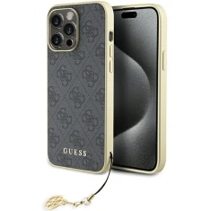 Чохол Guess 4G Charms Collection для iPhone 15 Pro Max Grey (GUHCP15XGF4GGR)