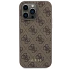 Чохол Guess 4G Metal Gold Logo для iPhone 15 Pro Max Brown (GUHCP15XG4GFBR)