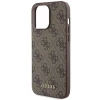 Чохол Guess 4G Metal Gold Logo для iPhone 15 Pro Max Brown (GUHCP15XG4GFBR)