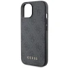 Чохол Guess 4G Metal Gold Logo для iPhone 15 Grey (GUHCP15SG4GFGR)