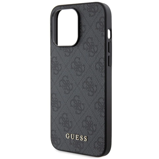 Чохол Guess 4G Metal Gold Logo для iPhone 15 Pro Grey (GUHCP15LG4GFGR)
