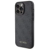 Чехол Guess 4G Metal Gold Logo для iPhone 15 Pro Max Grey (GUHCP15XG4GFGR)