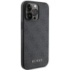 Чехол Guess 4G Metal Gold Logo для iPhone 15 Pro Max Grey (GUHCP15XG4GFGR)