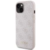 Чохол Guess 4G Metal Gold Logo для iPhone 15 Pink (GUHCP15SG4GFPI)