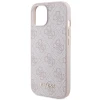 Чохол Guess 4G Metal Gold Logo для iPhone 15 Pink (GUHCP15SG4GFPI)
