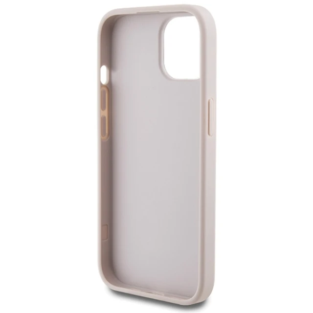 Чохол Guess 4G Metal Gold Logo для iPhone 15 Pink (GUHCP15SG4GFPI)