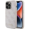 Чохол Guess 4G Metal Gold Logo для iPhone 15 Pro Pink (GUHCP15LG4GFPI)
