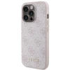 Чохол Guess 4G Metal Gold Logo для iPhone 15 Pro Pink (GUHCP15LG4GFPI)
