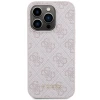 Чохол Guess 4G Metal Gold Logo для iPhone 15 Pro Pink (GUHCP15LG4GFPI)