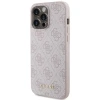 Чохол Guess 4G Metal Gold Logo для iPhone 15 Pro Max Pink (GUHCP15XG4GFPI)