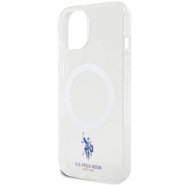 Чохол U.S. Polo Assn. Collection для iPhone 15 Transparent with MagSafe (USHMP15SUCIT)