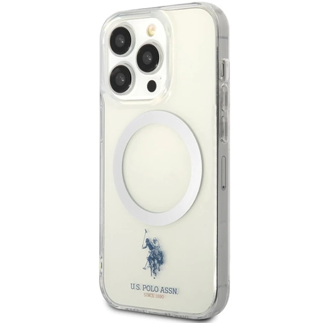 Чохол U.S. Polo Assn. Collection для iPhone 15 Pro Max Transparent with MagSafe (USHMP15XUCIT)