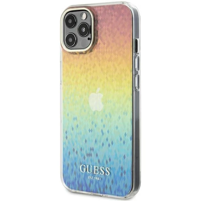 Чехол Guess IML Faceted Mirror Disco Iridescent для iPhone 12 | 12 Pro Multicolour (GUHCP12MHDECMI)