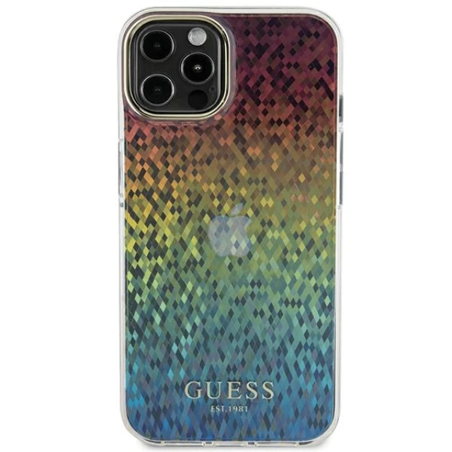 Чехол Guess IML Faceted Mirror Disco Iridescent для iPhone 12 | 12 Pro Multicolour (GUHCP12MHDECMI)