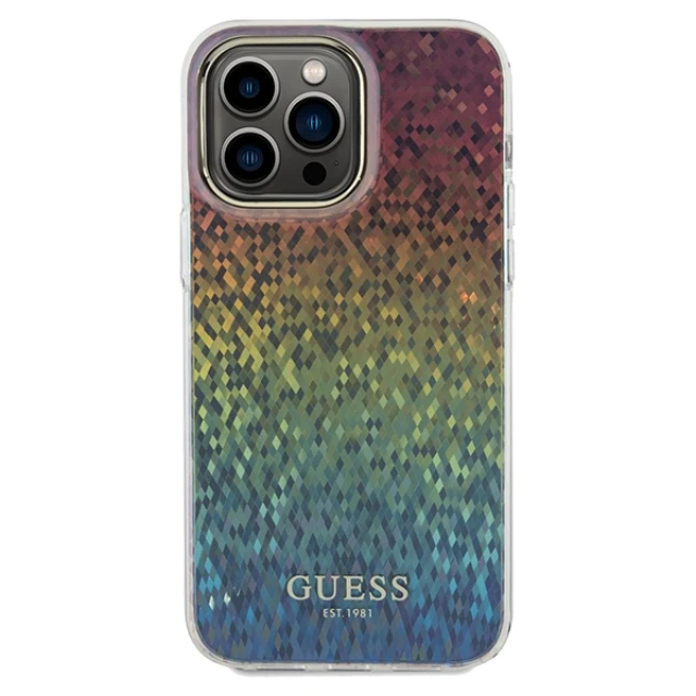 Чохол Guess IML Faceted Mirror Disco Iridescent для iPhone 13 Pro Max Multicolour (GUHCP13XHDECMI)