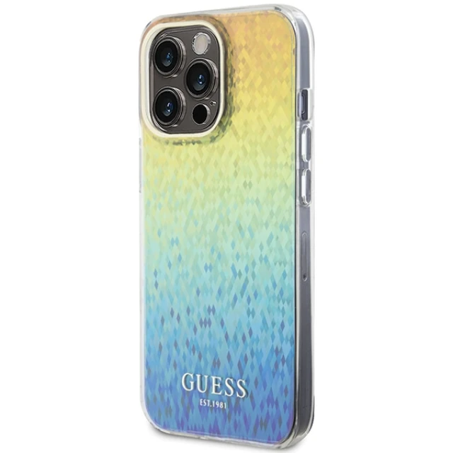 Чохол Guess IML Faceted Mirror Disco Iridescent для iPhone 15 Pro Max Multicolour (GUHCP15XHDECMI)