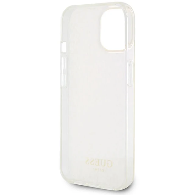 Чохол Guess IML Faceted Mirror Disco Iridescent для iPhone 15 Pink (GUHCP15SHDECMP)