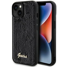 Чохол Guess Sequin Script Metal для iPhone 15 | 14 | 13 Black (GUHCP14SPSFDGSK)