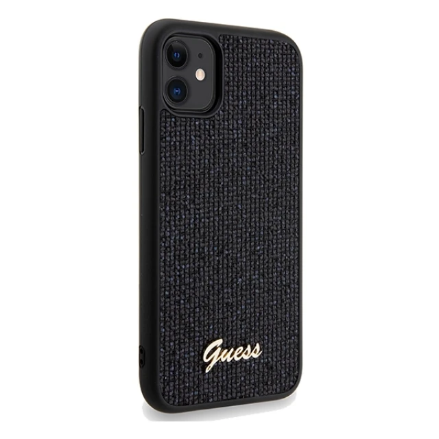 Чохол Guess Disco Metal Script для iPhone 11 | XR Black (GUHCN61PMSDGSK)