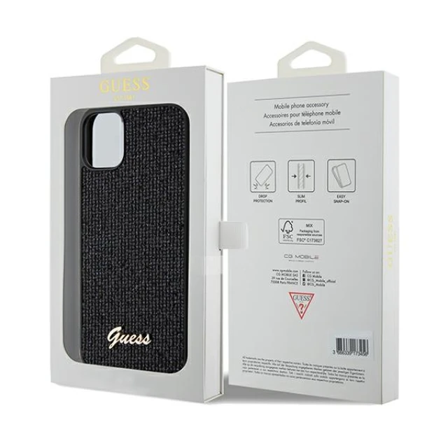Чохол Guess Disco Metal Script для iPhone 11 | XR Black (GUHCN61PMSDGSK)