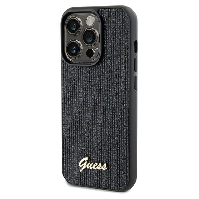 Чехол Guess Disco Metal Script для iPhone 13 Pro Black (GUHCP13LPMSDGSK)