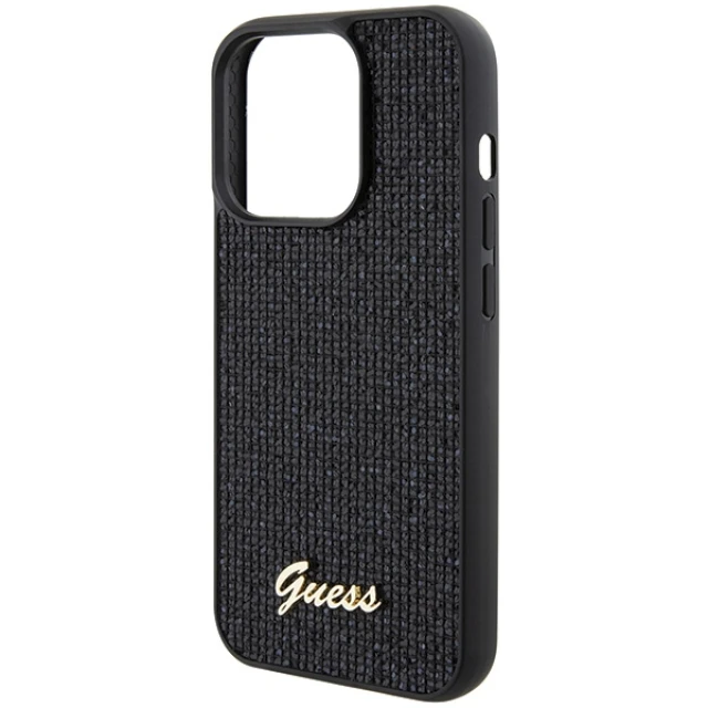 Чохол Guess Disco Metal Script для iPhone 15 Pro Black (GUHCP15LPMSDGSK)