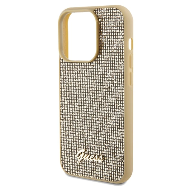Чохол Guess Disco Metal Script для iPhone 14 Pro Gold (GUHCP14LPMSDGSD)