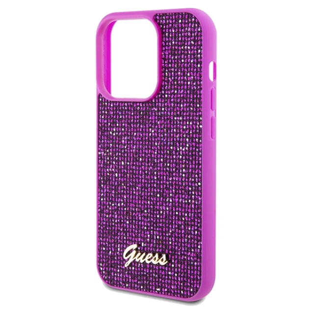 Чохол Guess Disco Metal Script для iPhone 14 Pro Max Fuschia (GUHCP14XPMSDGSF)