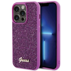 Чохол Guess Disco Metal Script для iPhone 15 Pro Fuschia (GUHCP15LPMSDGSF)