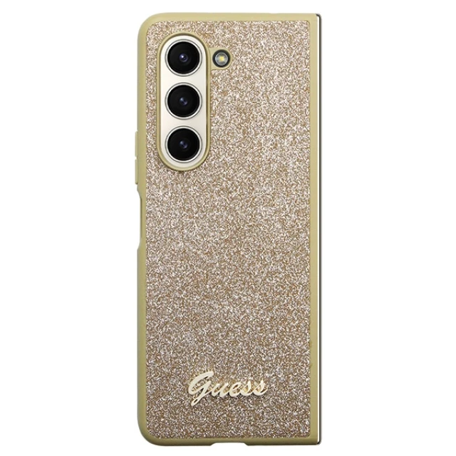 Чохол Guess Glitter Script для Samsung Galaxy Fold5 (F946) Gold (GUHCZFD5HGGSHD)