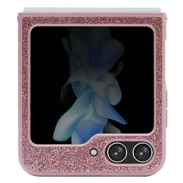 Чохол Guess Glitter Script для Samsung Galaxy Flip5 (F731) Pink (GUHCZF5HGGSHP)