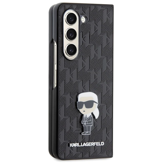 Чохол Karl Lagerfeld Saffiano Monogram Ikonik Pin для Samsung Galaxy Fold5 Black (KLHCZFD5SAPKINPK)