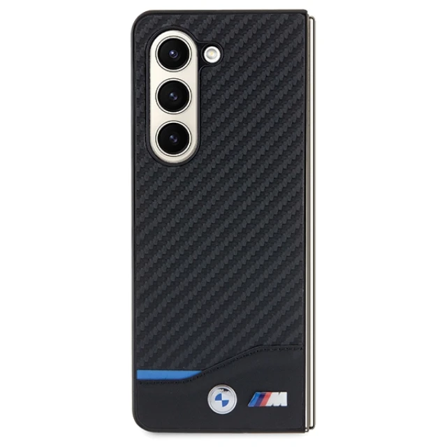 Чохол BMW Leather Carbon для Samsung Galaxy Fold5 Black (BMHCZFD522NBCK)