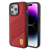 Чохол Ferrari Perforated Waves Metal Logo для iPhone 15 Pro Red (FEHCP15LPWAR)
