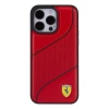 Чохол Ferrari Perforated Waves Metal Logo для iPhone 15 Pro Red (FEHCP15LPWAR)