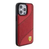 Чохол Ferrari Perforated Waves Metal Logo для iPhone 15 Pro Red (FEHCP15LPWAR)