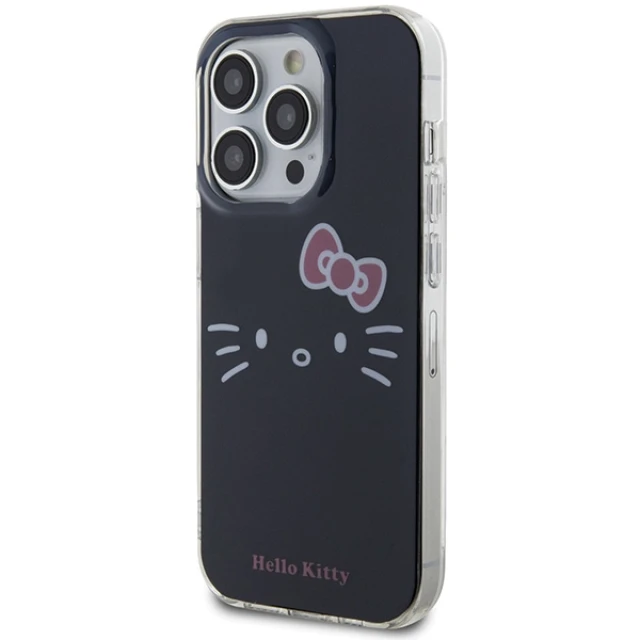 Чохол Hello Kitty Hardcase IML Kitty Face для iPhone 14 Pro Black (Hel000023-0)