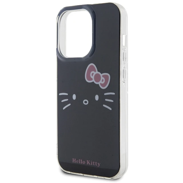 Чохол Hello Kitty IML Kitty Face для iPhone 15 Pro Black (HKHCP15LHKHLK)