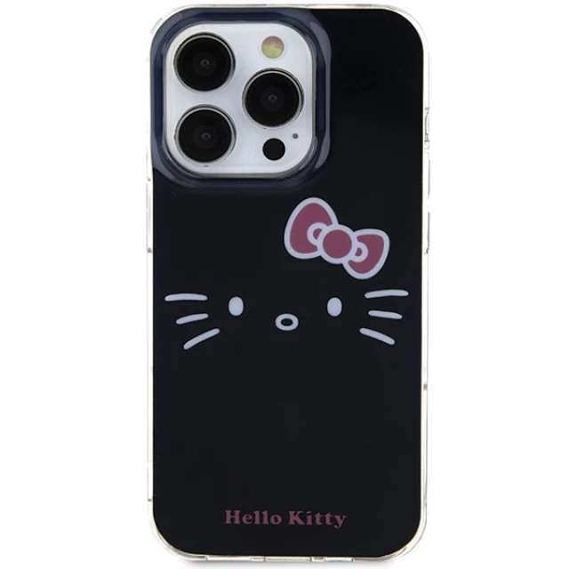 Чохол Hello Kitty IML Kitty Face для iPhone 15 Pro Max Black (HKHCP15XHKHLK)
